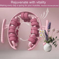 Lymphatic Drainage Massager,Cellulite Massage Roller,Body Sculpting Machine,Thighs Massager, Manual Leg Roller,Relaxing Muscles,360 °28 Wheels Anti Cellulite Roller for Legs (Pink)