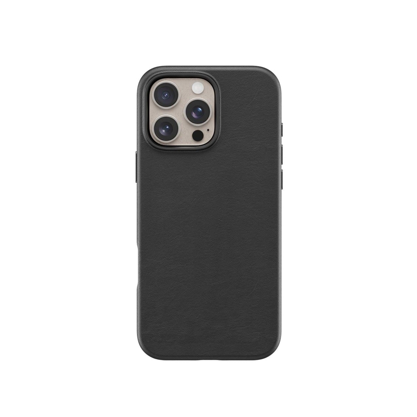 Lovefone Genuine Crafted Leather Case iPhone 15 Pro Black.