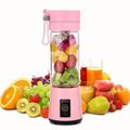 Portable USB Electric Blending Cup with 15.21 oz Capacity (1300 mAh / 3.7 V) â Ideal for Smoothies, Whipped Drinks, Travel, and Fitness.(PINK).