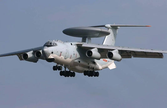Christmas gift KJ2000 Airborne Early Warning Aircraft Building Blocks Set, 199 Pieces Military Model Kit for Kids Aged 6+ & Enthusiastsï¼KJ2000 early warning aircraftï¼.