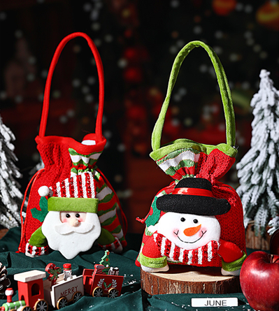 Christmas gift Festive Aussie Christmas Gift Bags: Cute Reindeer, Santa & Snowman Pouches for Xmas Treats & Gifting(Snowman)
