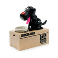 Interactive Dog Coin Bank â Automatic Electric Money Saving Piggy Bank with Moving Dog Design â Fun Kids Gift & Desk Decor (Black).