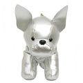 French Bulldog Shaped Bag – Cute Animal Crossbody Shoulder Bag with Adjustable Strap, PU Leather Dog Backpack for Women, Fashion Statement Accessory (Silver)