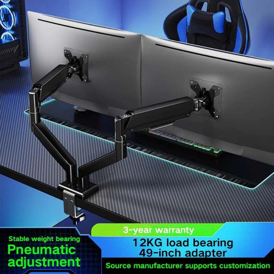 Dual Monitor Arm: 360° Rotatable, Space-Saving Desk Mount for Dual Screens, Ideal for Aussie Home & Office.