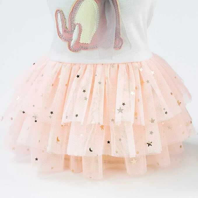 pet products Small Dog Dress Female Tiny Puppy Clothes Girl Tutu for Dogs Dresses Harness Birthday Apparel(Chest circumference42cm, back length30cm, neck circumference29cm)