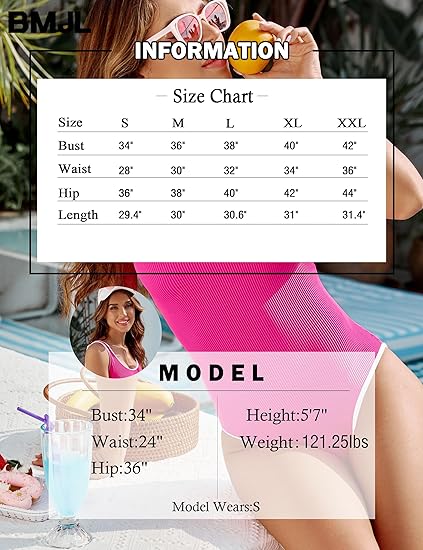 Women's Red One Piece Swimsuit with White Trim: Adjustable Strap, Ribbed, High Cut for Sports & Beach(XXL)