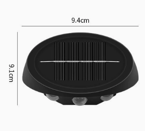 Solar Outdoor Wall Lights (2-Pack): IP44 Waterproof LED Sconces for Garden, Patio & Pathway Lighting(white light)