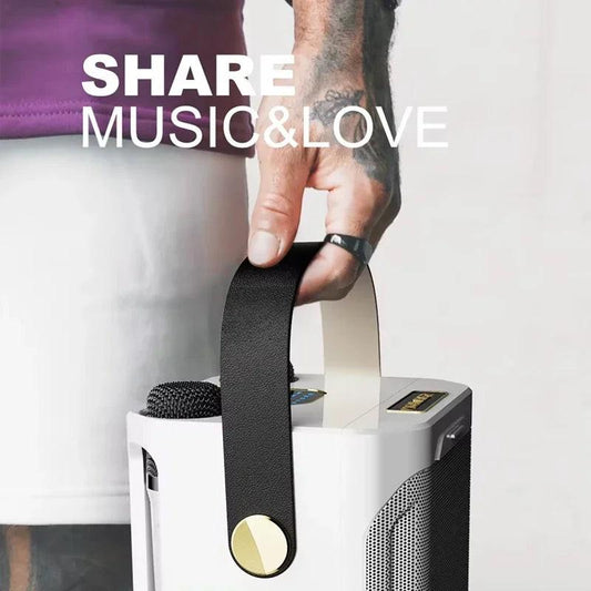 High Power Karaoke Bluetooth Speaker With Dual Microphone.