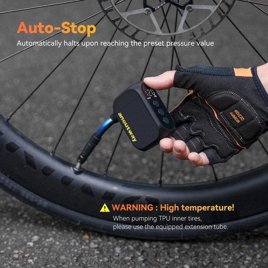 Pro Mini Electric Bike Pump Cordless Tire Inflator.