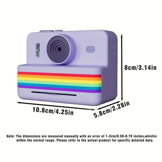 Portable Photo Printer Camera with Rechargeable Battery.