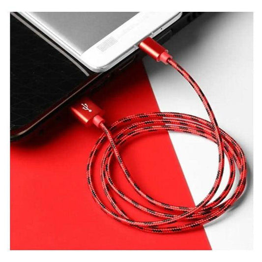 3m Red Fast Charging USB-C Cable Compatible withSamsung Galaxy S21 S22 S23.