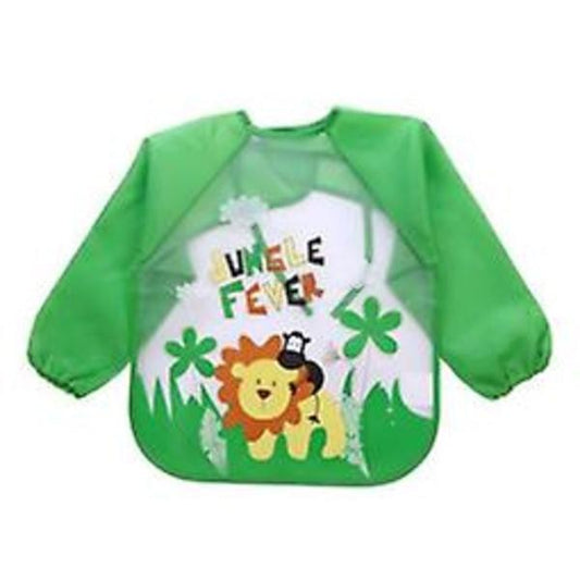 Waterproof Long Sleeve Bibs for Toddlers 4 Pack Unisex.