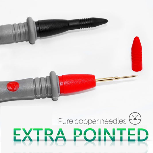 2 Pack 1000V 20A multimeter Leads, multimeter Leads & fluke Test Leads, black.