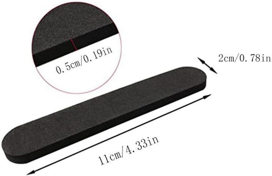 12pcs Hat Size Tape Hat Size Reducer Inserts Liner Foam Reducing Sizing Tape Sizer Self Adhesive for Hats Caps Make Smaller Sweatband Black