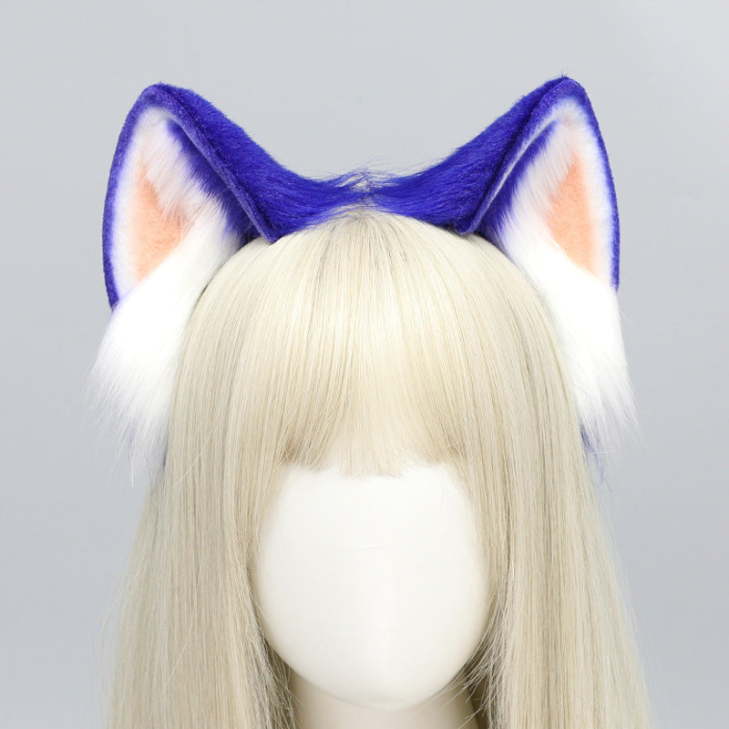 Comic show stage performance cosplay props blue Sonic the Hedgehog ears headband.