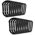 20 pcs Small Carabiners, Multifunctional Aluminum D-ring Clips_max
