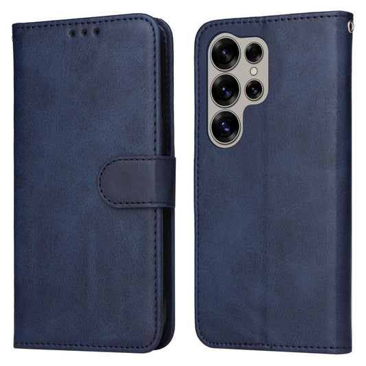 Compatible with Samsung S25 Ultra PU Leather Wallet Case Blue Samsung Multiple Colors.