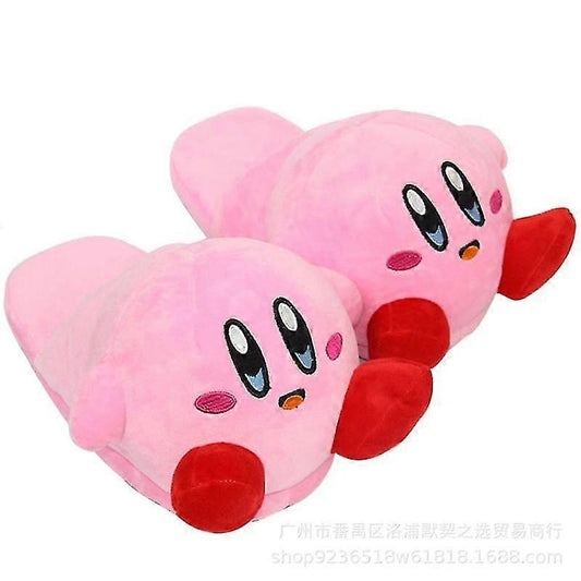 Snorlax Plush Slippers Warm Cotton Home Shoes Compatible with Snorlax and Kirby