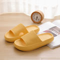Cloud Slippers for Women and Men, Pillow House Slippers Shower Shoes Indoor Slides Bathroom Sandals, Ultimate Comfort, Lightweight, Thick Sole, Non-Slip, Easy to Clean yellow(42-43)
