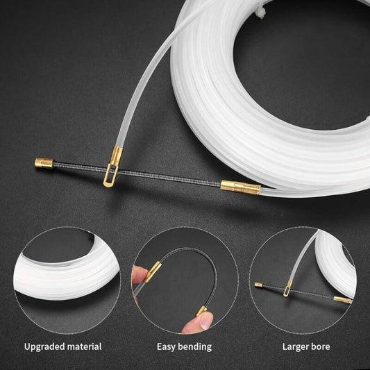 Electrical Wire Puller Nylon Needle With Flexible Guide Head, Pulling Eyelet Cable Pulling Aid, Empty Conduits Ã4 Mm,.