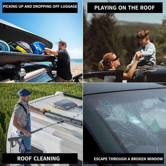 Camper Step, Car Foot Rest, Foldable Car Door Pedal, Universal Door Steps For Vehicles With U-Shaped Door Locks Suv,.