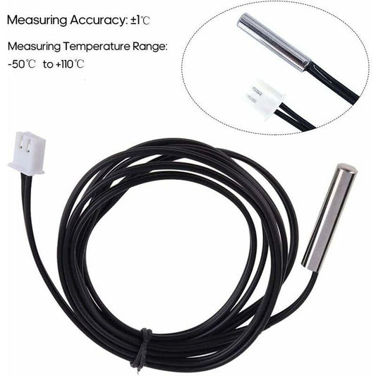 Temperature Sensor 1M High Precision Ntc 10K / B3435 Water Resistant Thermistor Cable Temperature Probe.