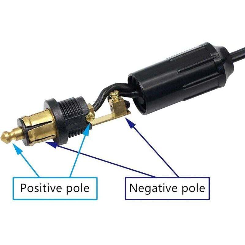 Din Hella Powerlet Plug For Cigarette Lighter 18Awg European Male Din Socket Cigarette Lighter Plug Adapter Socket.