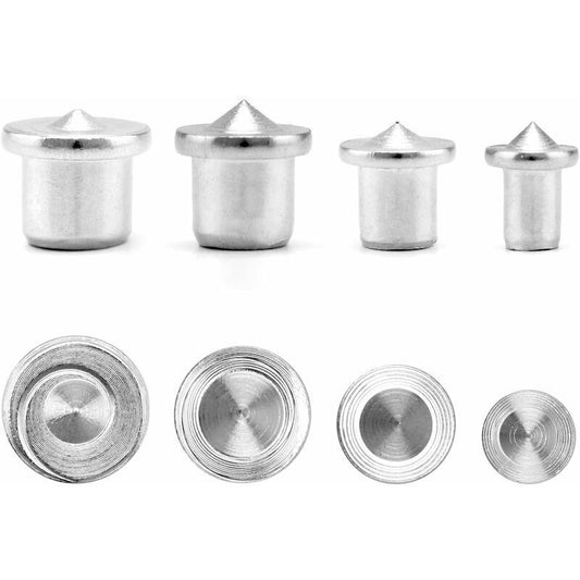 16 pcs Wood Dowel Centers, Stainless Steel Drill Guide Tool, 6/8/10/12Mm.