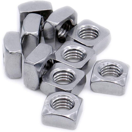 Square Nut M8 (8Mm) (Chamfered) â Stainless Steel (A2) (Pack Of 20).