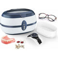 Ultrasonic Cleaner 600Ml Household Cleaning Device With Cleaning Basket And Automatic Holder For Cleaning.
