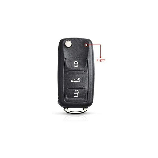 Replacement Folding Car Key Shell Fob For Vw Volkswagen Golf Mk6 T1Guan Polo Passat Cc Seat Skoda Octavia 3 Buttons.