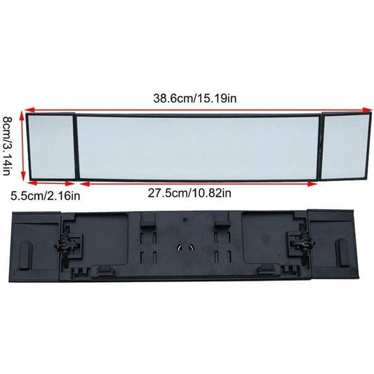 Rearview Mirror, Car Interior Rearview Mirror Wide Angle Car Interior Rearview Mirror Universal Foldable Detachable Car.