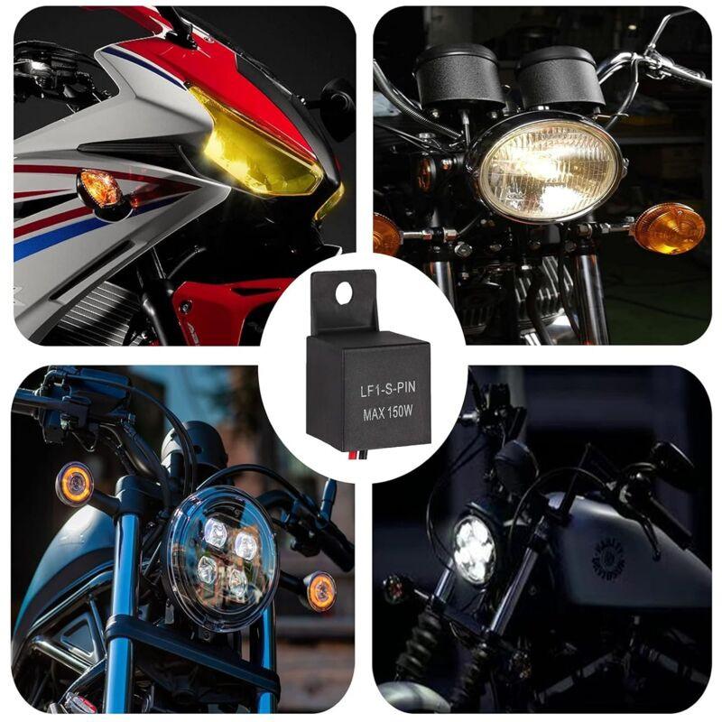 Motorcycle LED Flash Relay 12V 2 Pin Lf1-S-Pin Max 150W 12 Volt Center Light Car Relay.