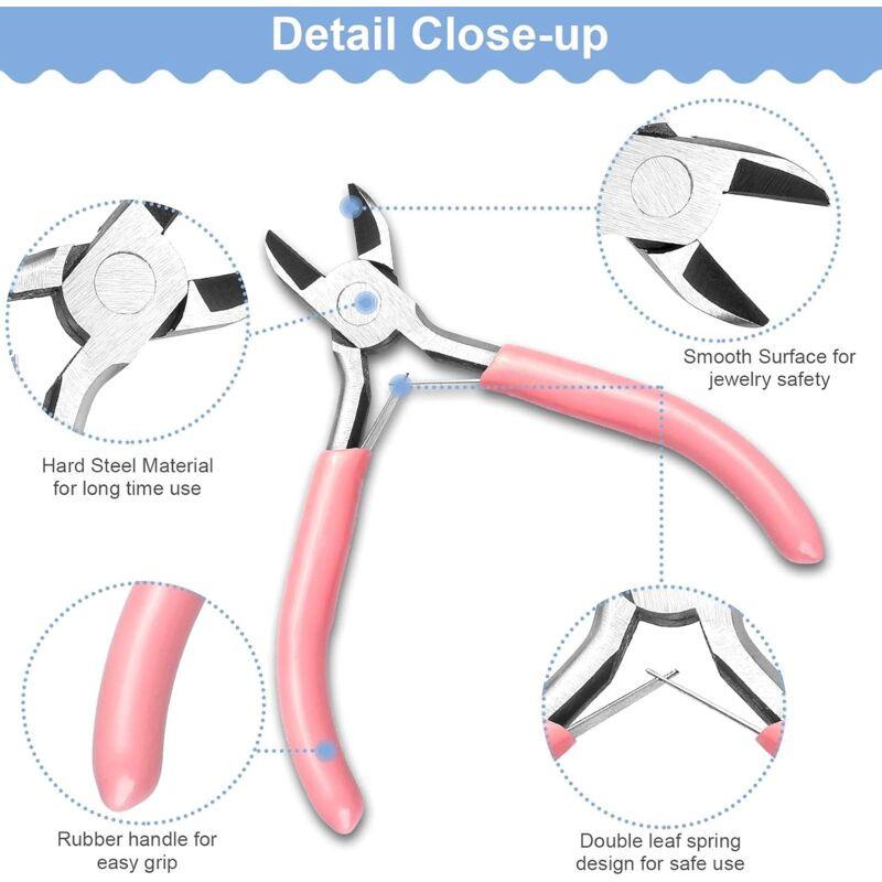 Jewelry Pliers - 3 Pliers, Jewelry Making Tools With Jump Ring Opener - For Jewelry Cutting.