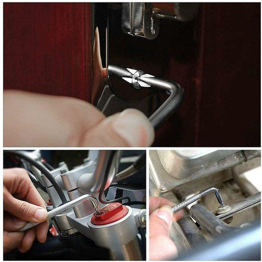 3-Piece Offset Screwdriver Set With Flat Head And Magnetic Screwdriver, Z-Type With Phillips Screwdriver.