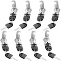 Cam Lock Cylinder, 8 pcs Mailbox Lock With 16 Keys Cabinet Door Lock Cam Lock Barrel For Mailbox Drawer Cabinet