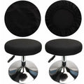 ROund Stool Cover Bar Stool Cover, Luxury Fabric, Diameter 30Cm, Stretchable, Wrinkle-Resistant, Washable And Dustproof