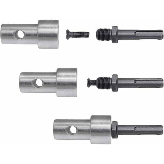 Garden Auger Power Drill Adapter For Corded Drill And Cordless Drill, Sds Plus Thread Keyless Chuck ROund Shank Adapter.