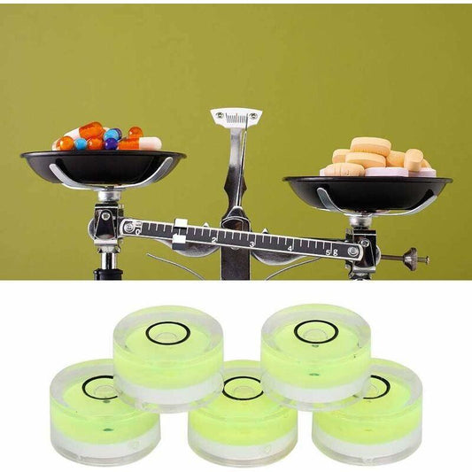 5 pcs ROund Spirit Levels, Mini Circular Bubble Level Inclinometers, Circular Spirit Level For Tripod, Phonograph,.