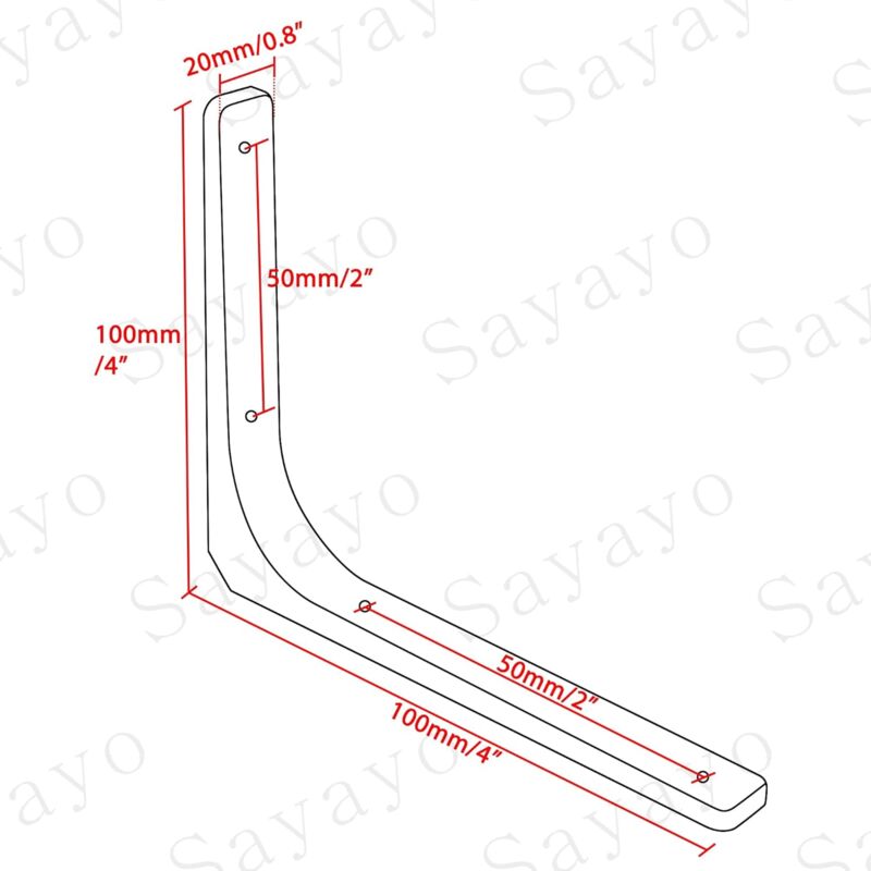 Wall Shelf Bracket, Matte Black Metal Bracket, Metal Shelf Support For Kitchen Decor, Heavy Duty Bracket, 100Mm100Mm, 4