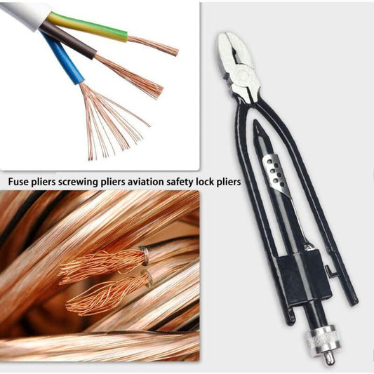6 Inch Wire Twisting Pliers, Rivet Nut Pliers, High Carbon Steel Safety Wire Twister With Return Spring And Locking Jaws.