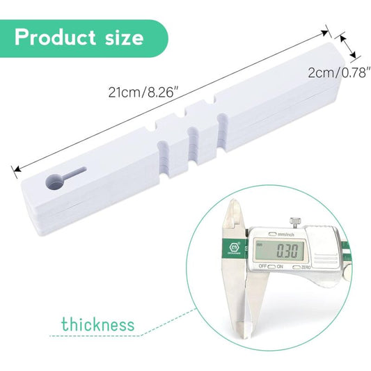 100 pcs 2 X 21Cm Plastic Plant Tree Labels Tags For Plant Wrapping (White)