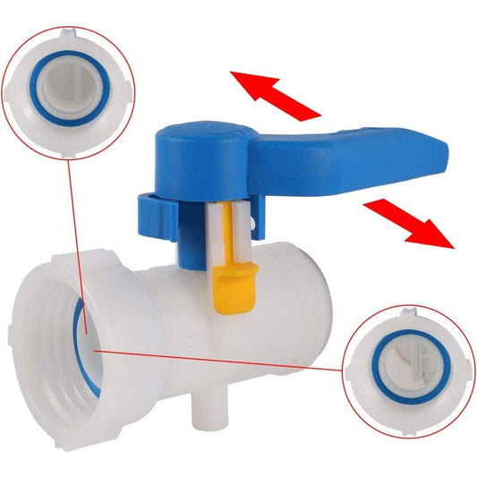 Ibc Adapter 50Mm To 62Mm 1000L Tank Valve Plastic, 1000 Liter Tank Connector For Rainwater Tank, Container.