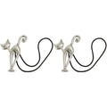 2 pcs Magnetic Curtain Tiebacks Magnetic Curtain Buckle Beautiful Cat Pattern Curtain Clip Curtain Accessories For Home