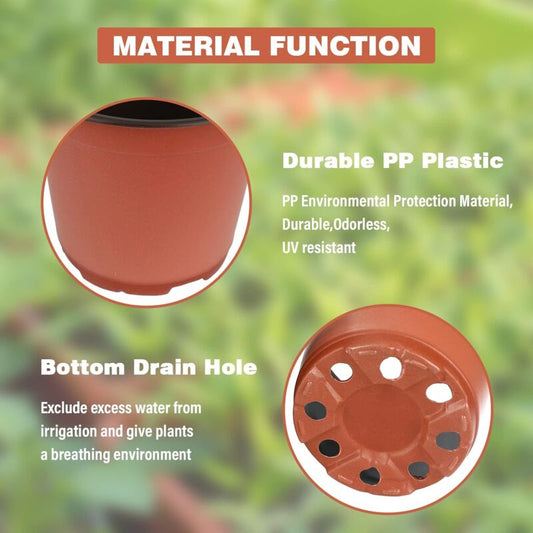 100 pcs 10Cm(Diameter) Soft Plastic Seed Pot Seedling Pot Seedling Pot