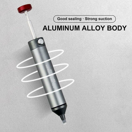 Desoldering Pump With High Temperature Resistant Silicone Nozzle, Premium Aluminum Housing, Stronger Suction Power,.