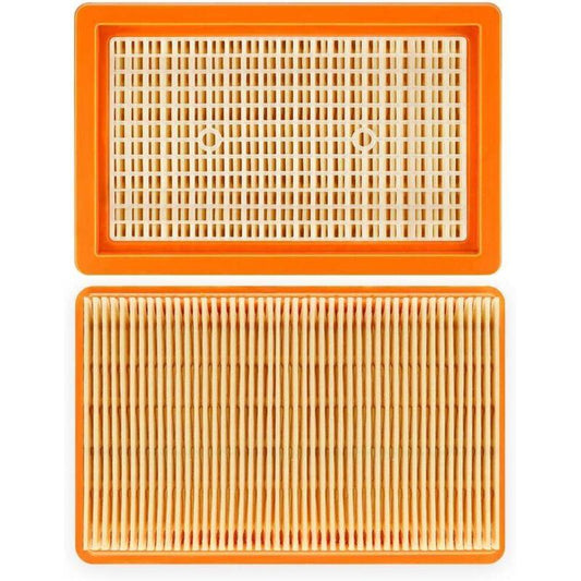 Flat Pleated Filter For Karcher Mv4 Mv5 Mv6 Wd4 Wd5 Wd6, Wd4P Wd5P Wd6P Wet And Dry Vacuum Cleaners, 3 Pack.
