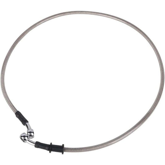 Motorcycle Brake Hose 120Cm, Hydraulic Clutch Hose Aviation Hose For Pit Bike Dirt Bike Enduro Motocross Atv Quad-Silver.