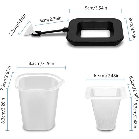 3 In 1 Aquarium Floating Ring Cone Food Dispenser Aquarium Fish Food Dispenser Aquarium Accessory For Goldfish,