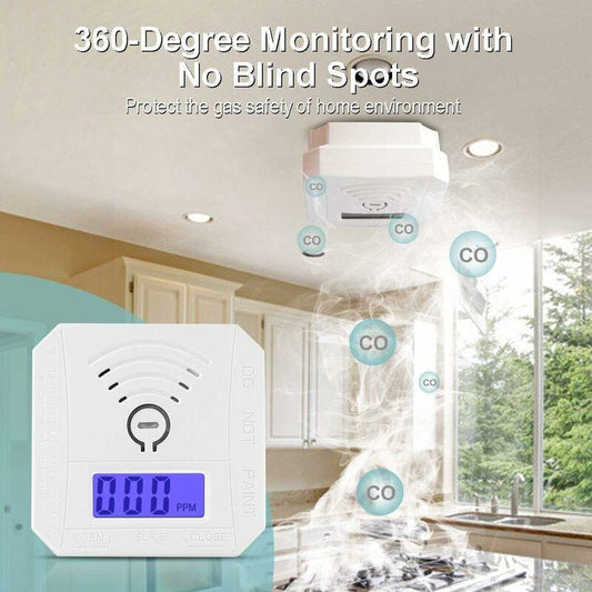 Carbon Monoxide Detector, Ul 2034 Compliant Co Gas Monitor Alarm Detector, Co Sensor With LED Digital Display For Home,.